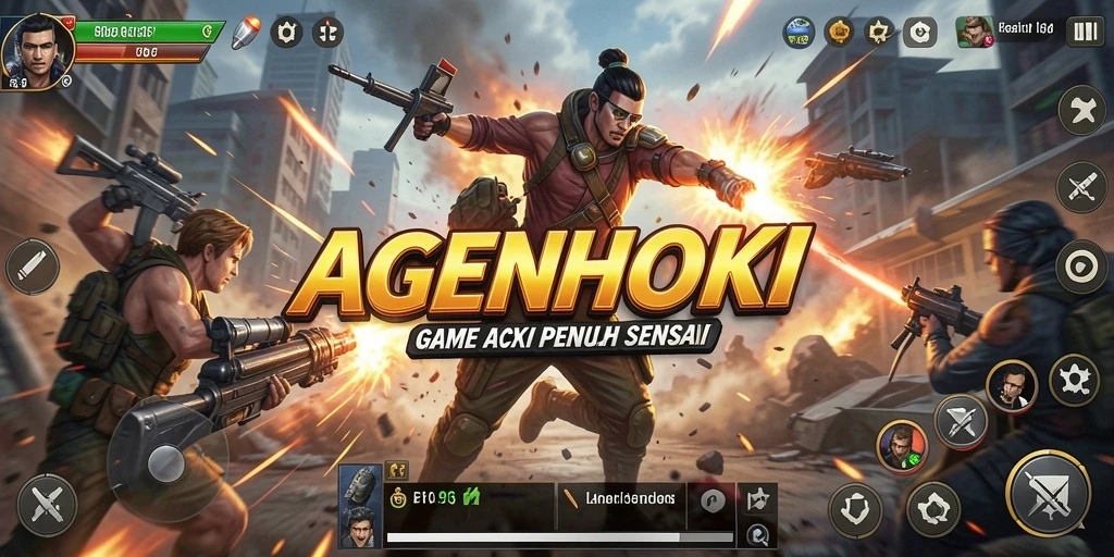 Screenshot AGENHOKI menunjukkan aksi memukau dalam pertarungan mendebarkan.