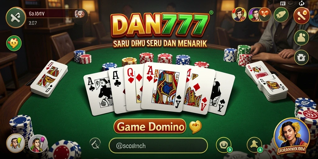 Screenshot gameplay DAN777 menunjukkan aksi seru permainan Domino.