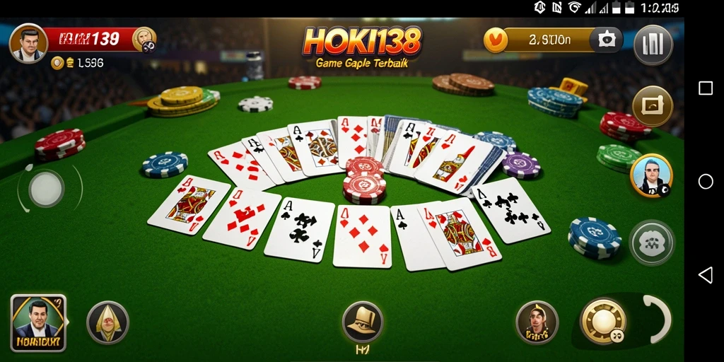 Tampilan gameplay Gaple HOKI138 yang menarik dan interaktif.