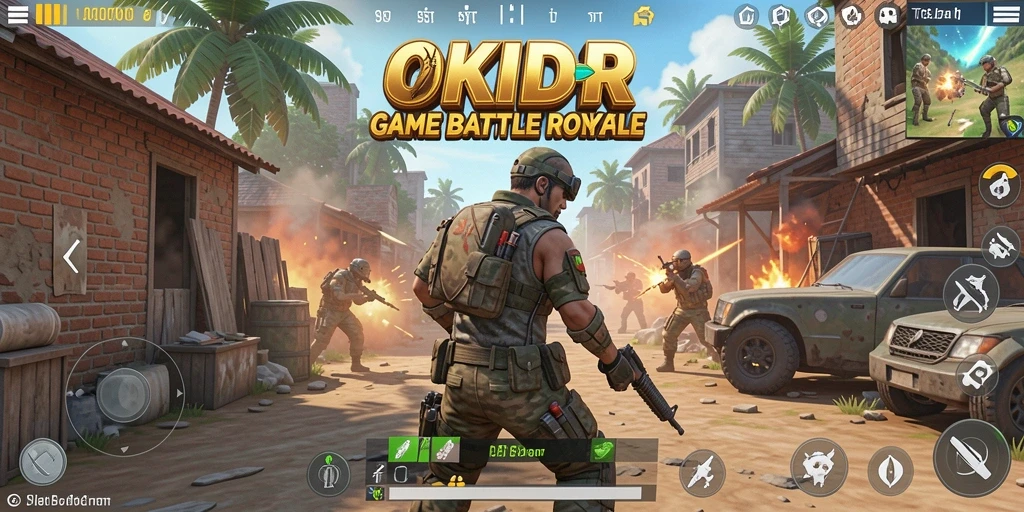 Screenshot menampilkan aksi pertempuran intens di OKIDR.
