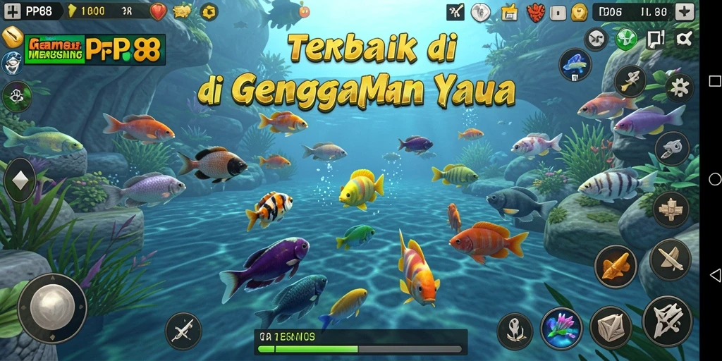 Tampilan gameplay PP88 yang menarik dengan suasana memancing yang realistis.