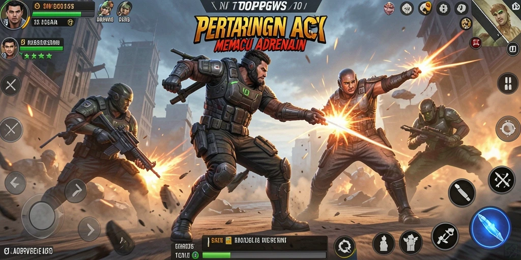 Gameplay TOOPGWS yang mendebarkan dalam aksi penuh tantangan.