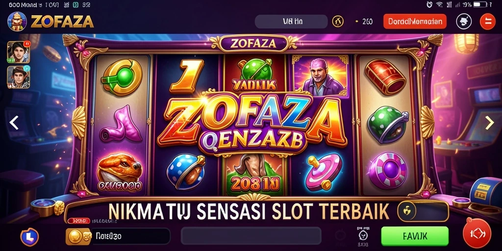 Tampilan menarik dari gameplay Slot ZOFAZA yang mendebarkan.