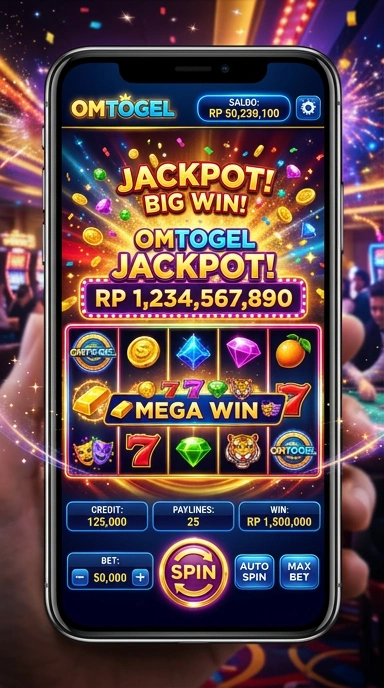 Tampilan antarmuka aplikasi omtogel yang bersih dan user-friendly.